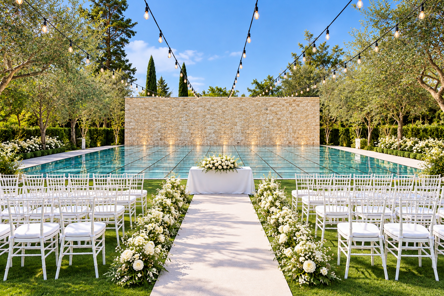 Daytime Ceremony on the Lawn